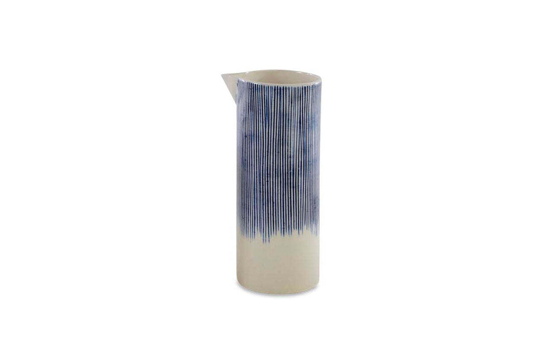Karuma Ceramic Jug Blue Whte Large