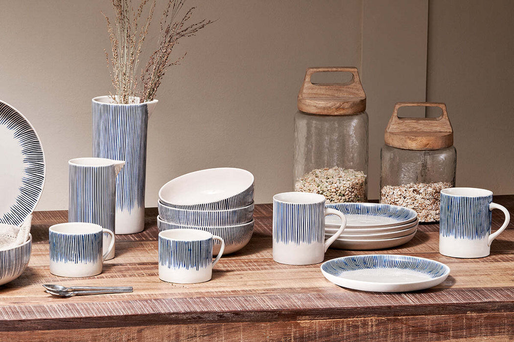 Karuma Ceramic Mug Blue Small Set Of 2