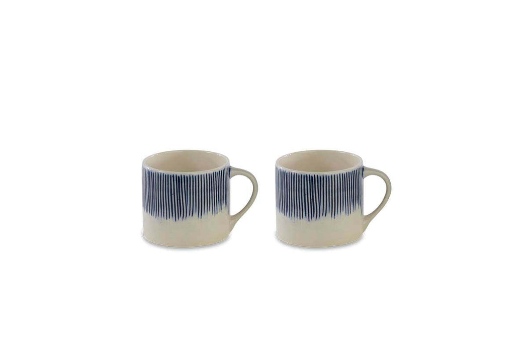 Karuma Ceramic Mug Blue Small Set Of 2