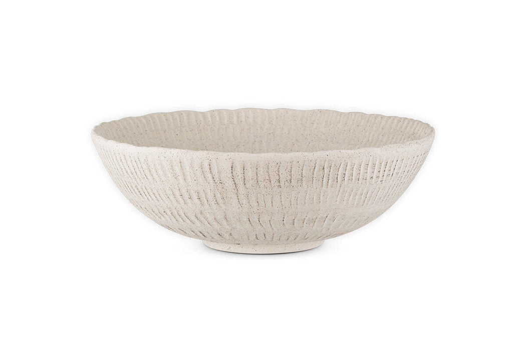 Kayanna Ceramic Decorative Bowl White