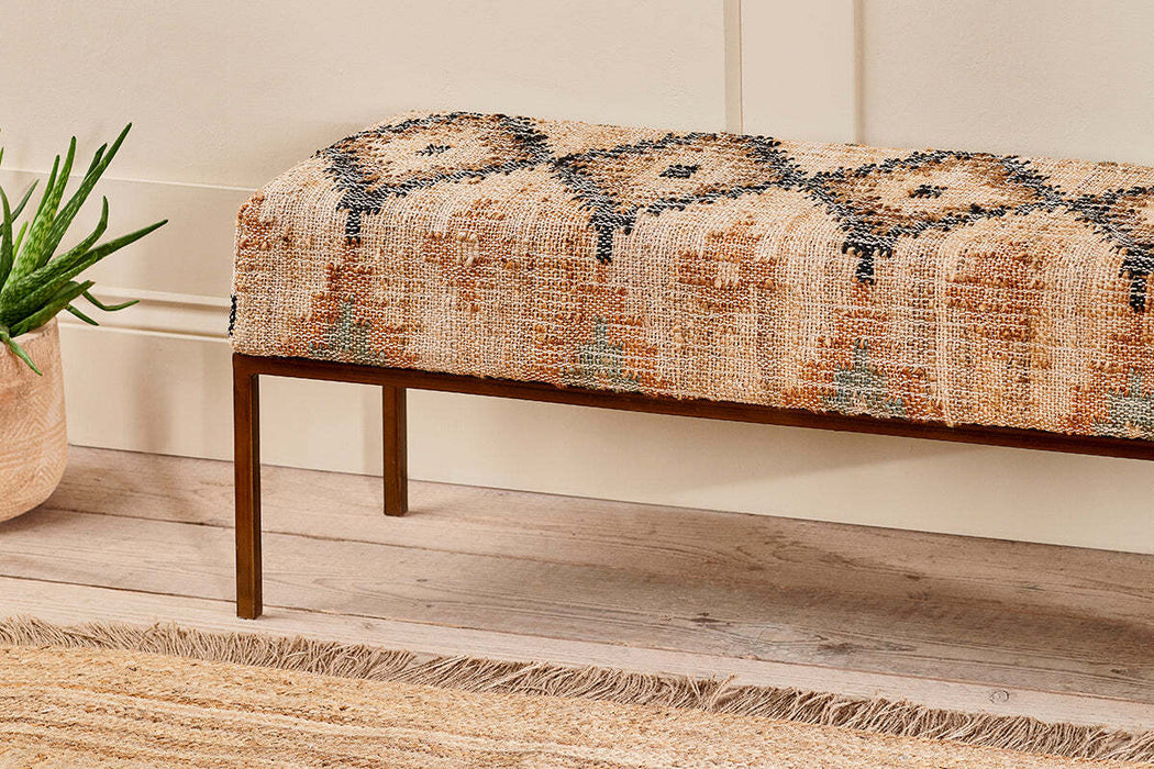 Kesu Kilim Iron Bench
