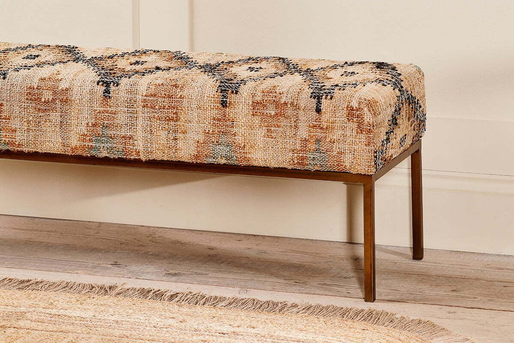 Kesu Kilim Iron Bench