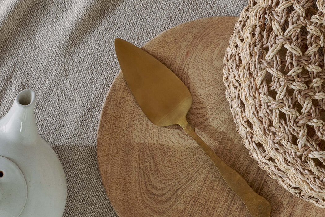 Khana Cake Slice Brushed Gold