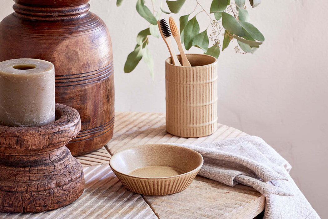 Kiani Ceramic Soap Dish Cream