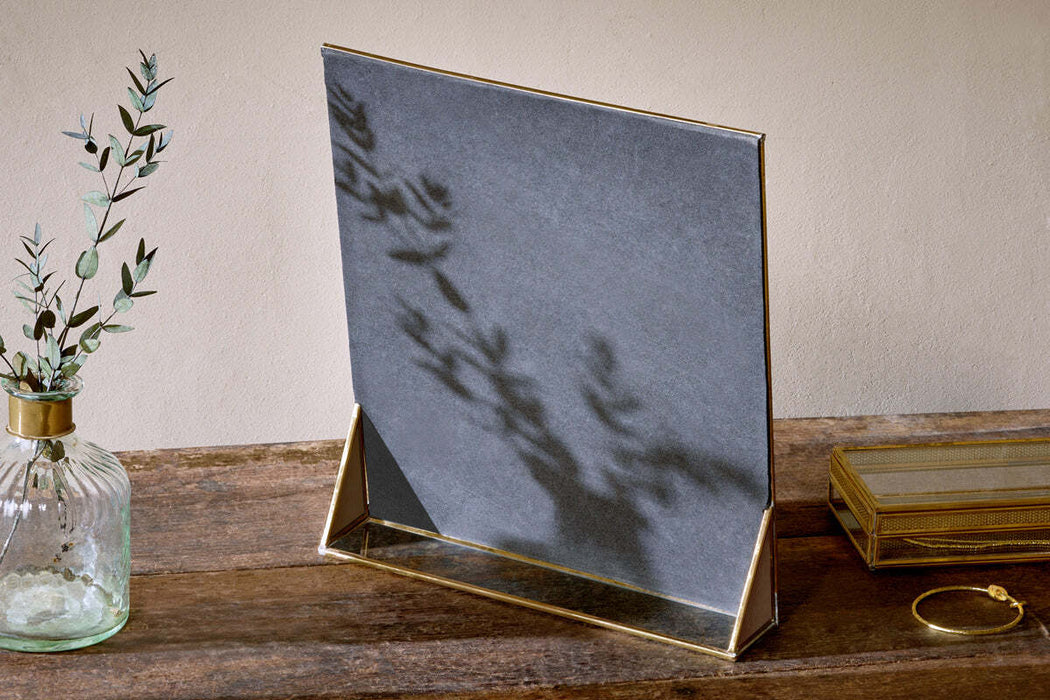 Kiko Standing Mirror Antique Brass