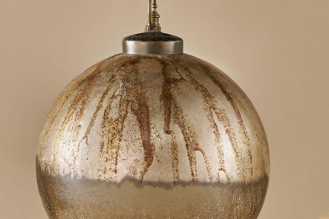 Konara Giant Bauble Gold Crackle
