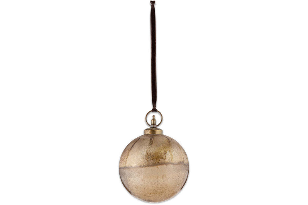 Konara Giant Bauble Gold Crackle