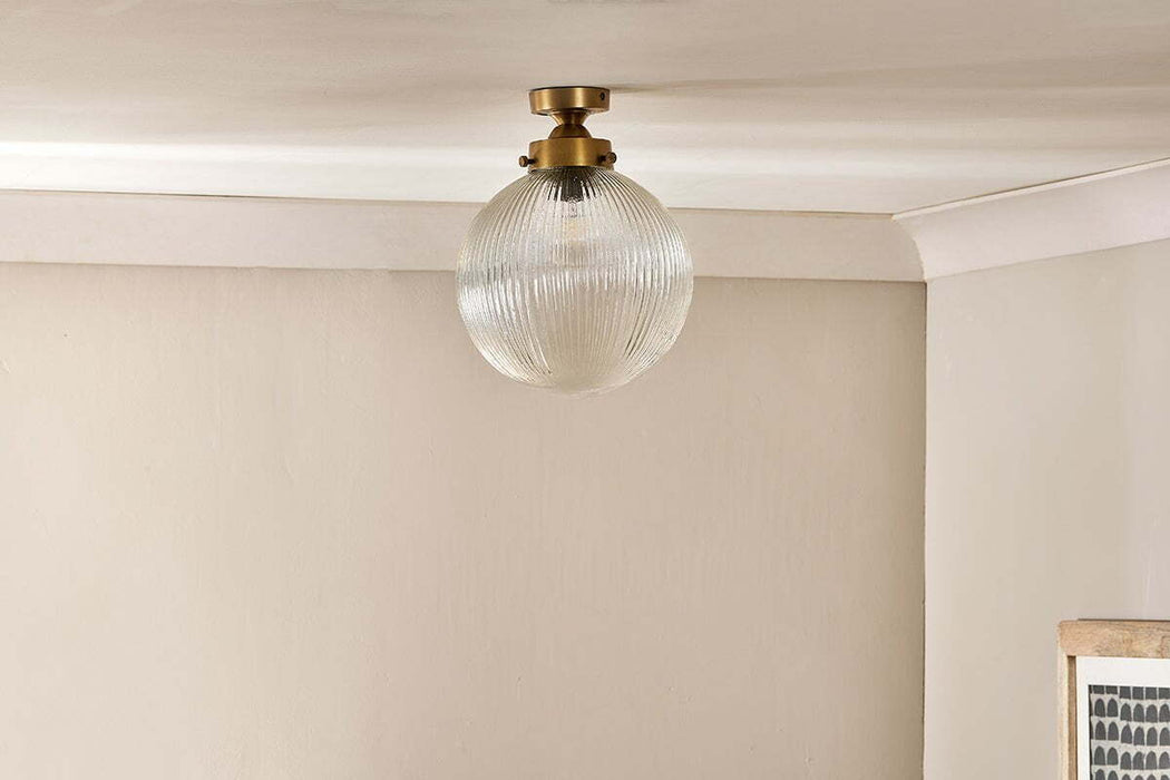 Konnie Bathroom Ceiling Lamp Globe Clear