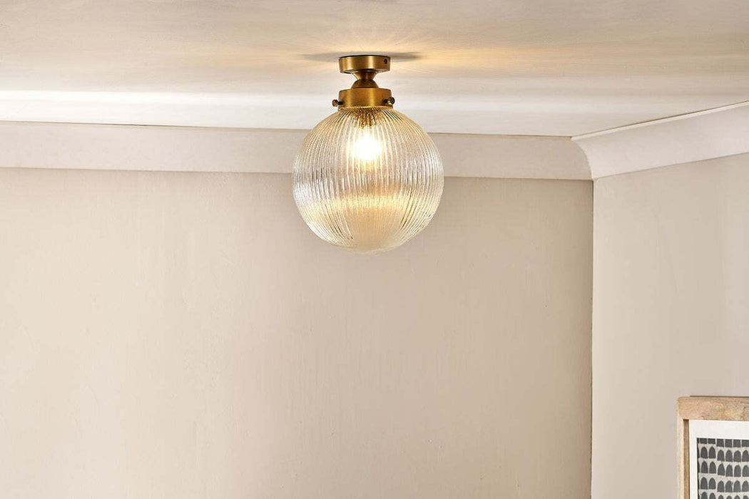 Konnie Bathroom Ceiling Lamp Globe Clear