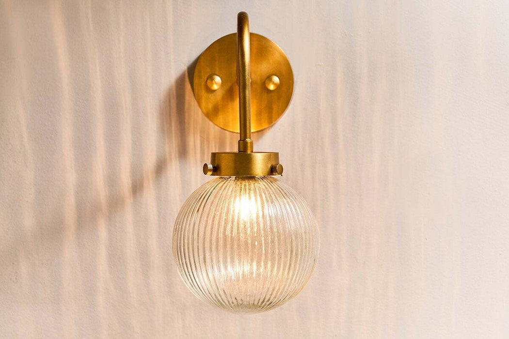 Konnie Bathroom Wall Lamp Globe Clear
