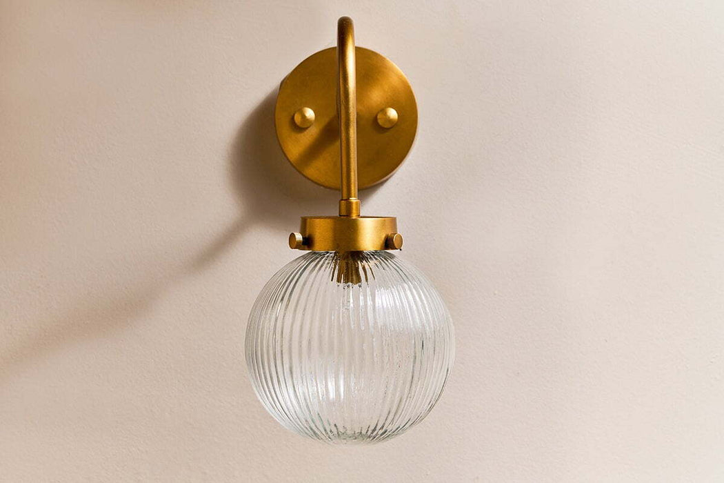 Konnie Bathroom Wall Lamp Globe Clear