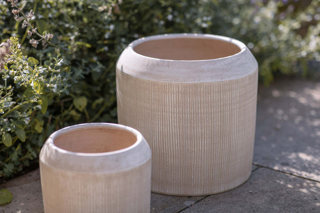 Kubo Ceramic Planter Cream