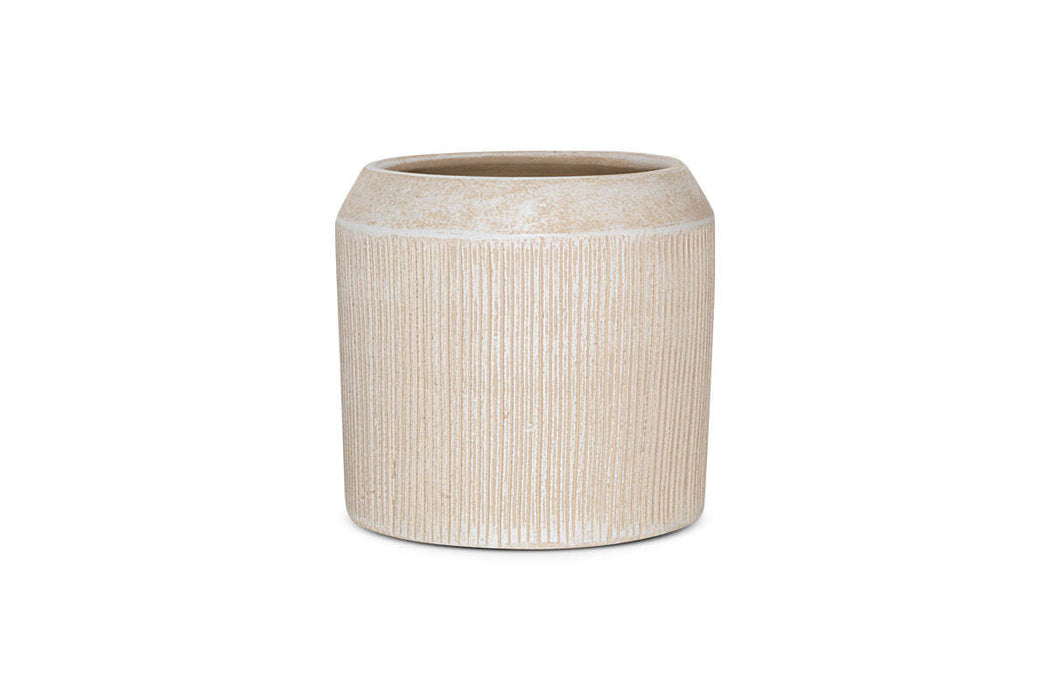 Kubo Ceramic Planter Cream