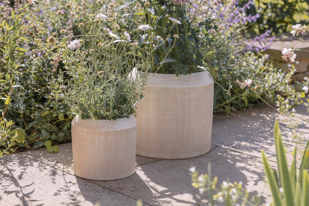 Kubo Ceramic Planter Cream