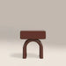 Kudo 1 Drawer Rectangle Bedside Table | High Gloss Burgundy