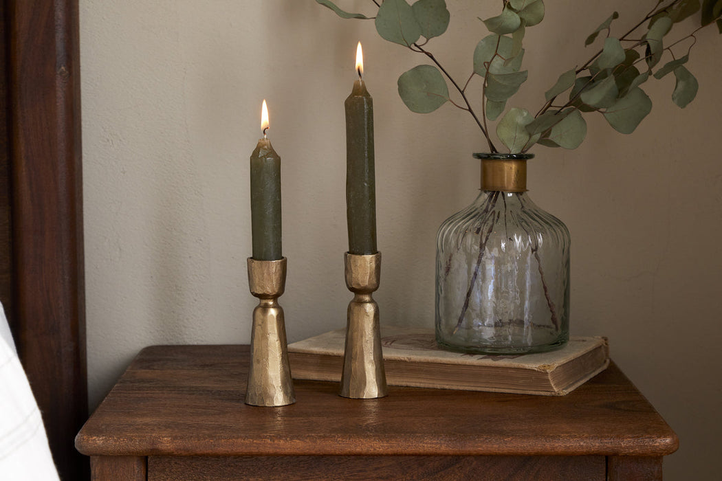 Lokoja Candle Holder Antique Brass Set Of 2