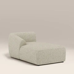 Malmo Left Chaise Module Section | Oatmeal Woven Boucle