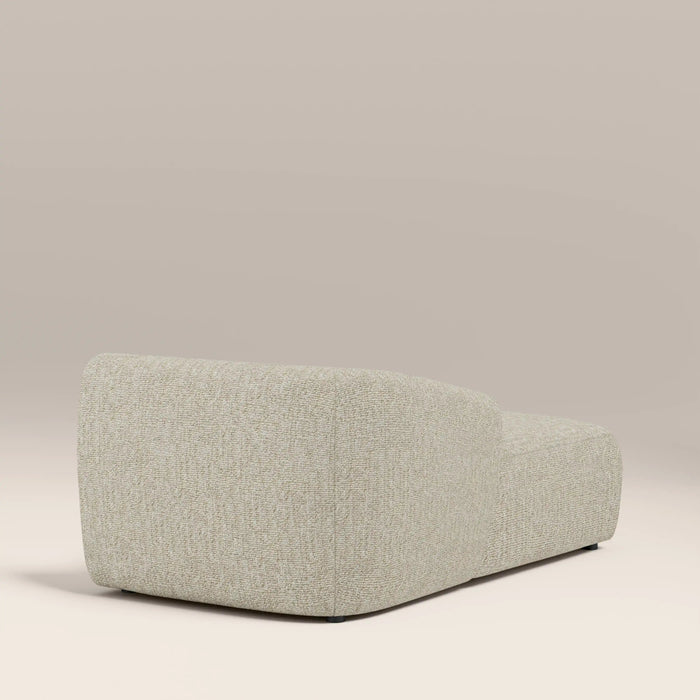 Malmo Left Chaise Module Section Oatmeal Woven Boucle
