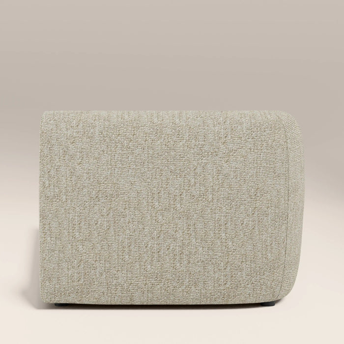 Malmo Left Chaise Module Section Oatmeal Woven Boucle