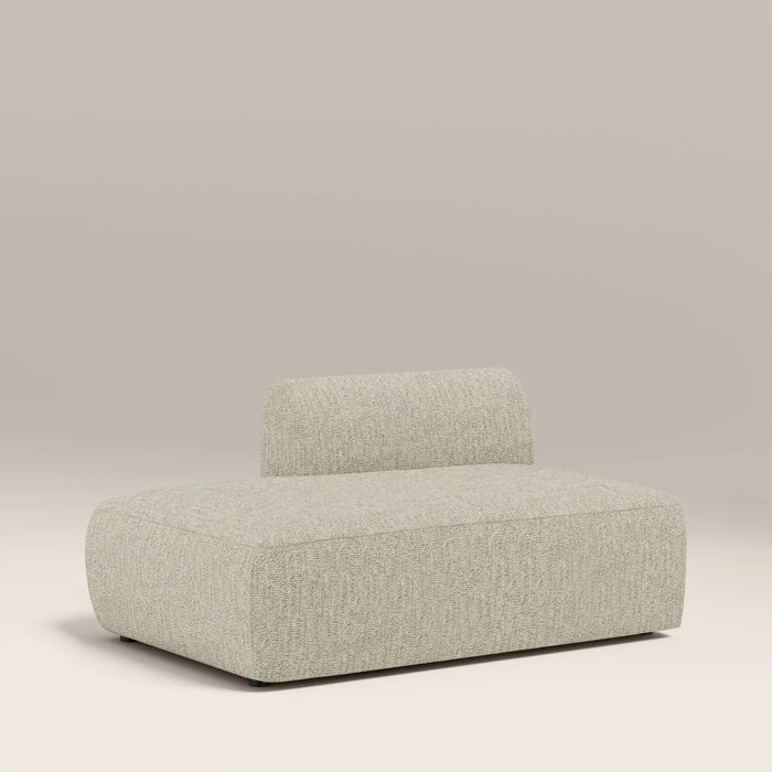 Malmo Left Divan Module Section Oatmeal Woven Boucle
