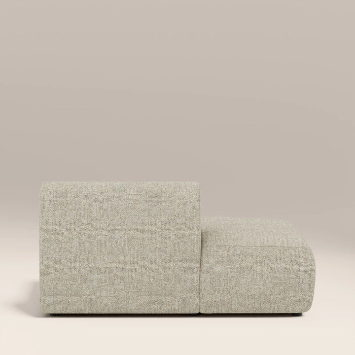 Malmo Left Divan Module Section Oatmeal Woven Boucle