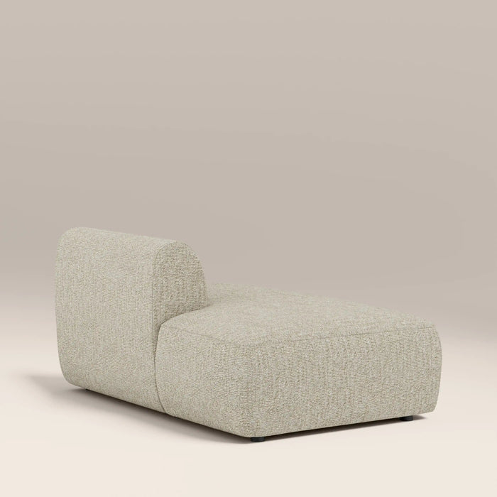 Malmo Left Divan Module Section Oatmeal Woven Boucle