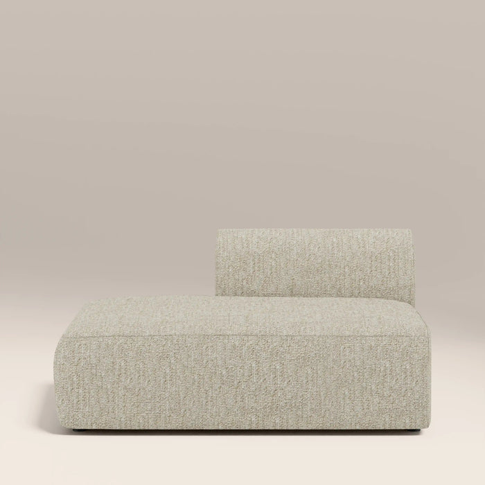 Malmo Left Divan Module Section Oatmeal Woven Boucle