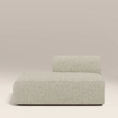Malmo Left Divan Module Section | Oatmeal Woven Boucle