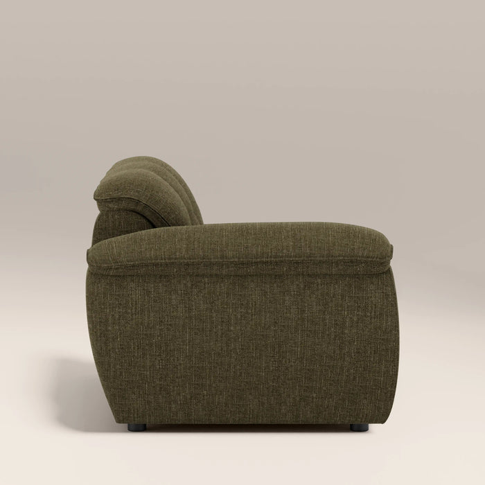 Bamba Left Hand Module Section | Olive Green Velvet Chenille