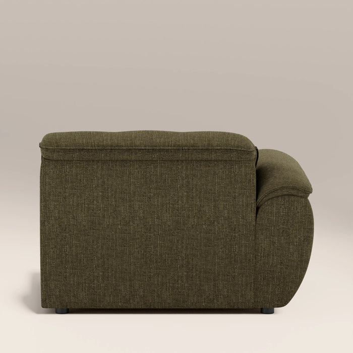 Bamba Left Hand Module Section | Olive Green Velvet Chenille