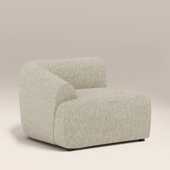 Malmo Left Hand Module Section | Oatmeal Woven Boucle