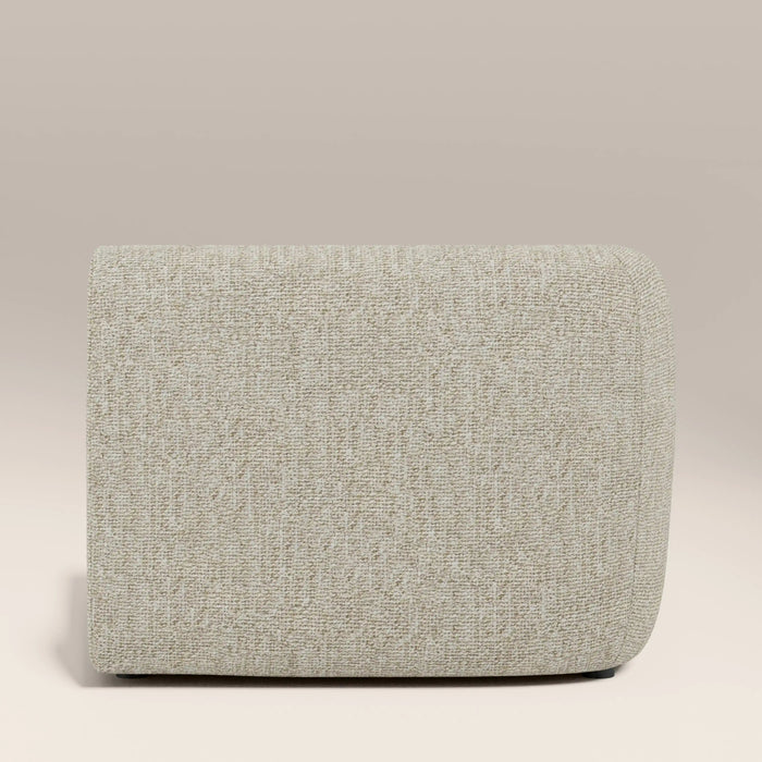 Malmo Left Hand Module Section Oatmeal Woven Boucle