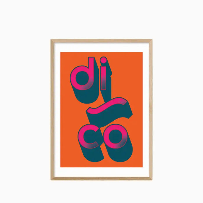 Disco Graphic Print
