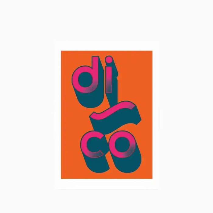 Disco Graphic Print