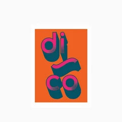 Disco Graphic Print