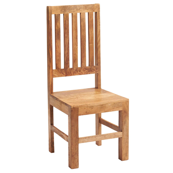 Toko Light Mango Slat Back Chair Sold in Pairs