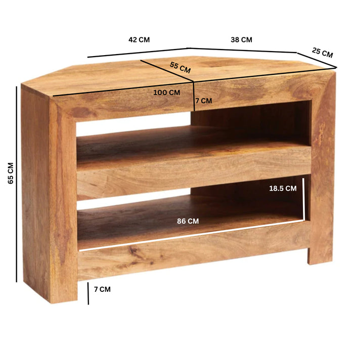 Toko Light Mango Open Corner TV Unit