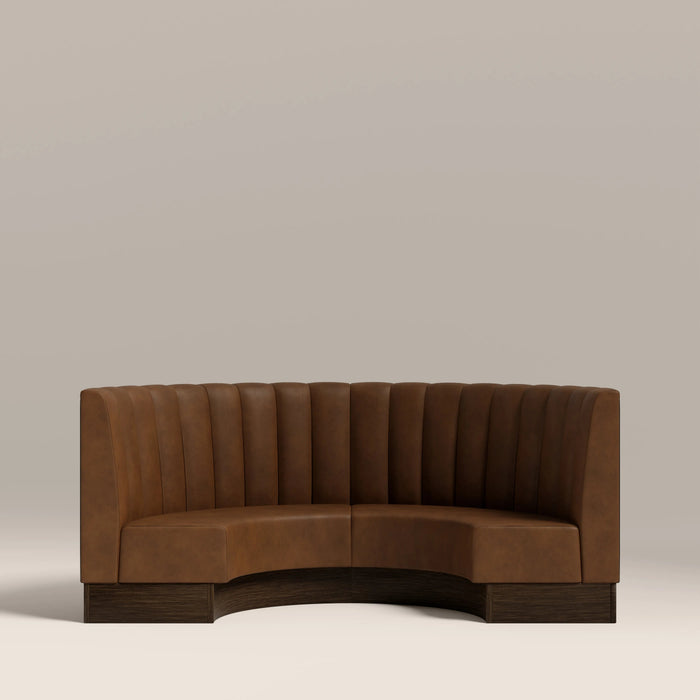Fluted Back Banquette Seating Semi Circle