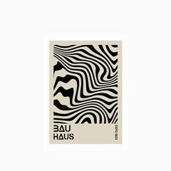 Black Op Art Bauhaus Graphic Print