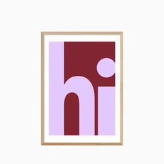 Hi Graphic Print