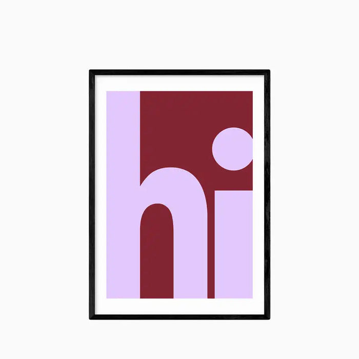 Hi Graphic Print