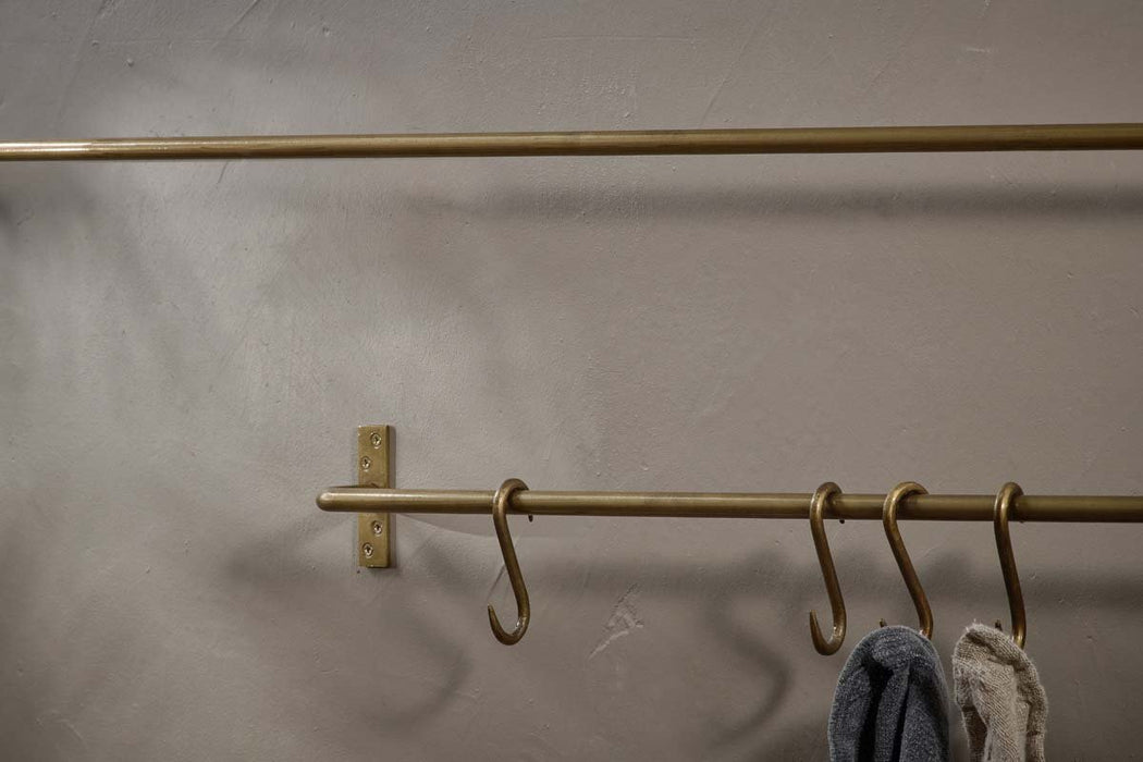 Laila Iron Hanging Rail Brass