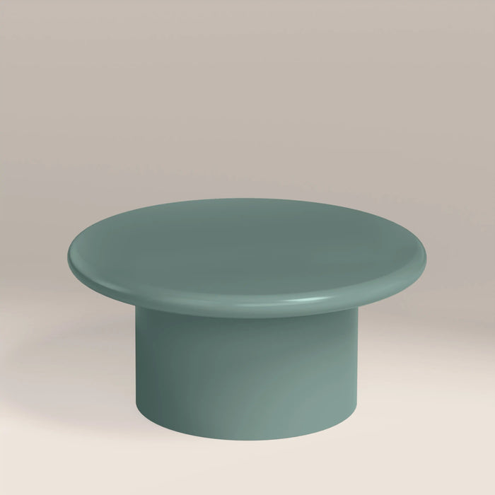 Layah Round Coffee Table High Gloss Sky Blue