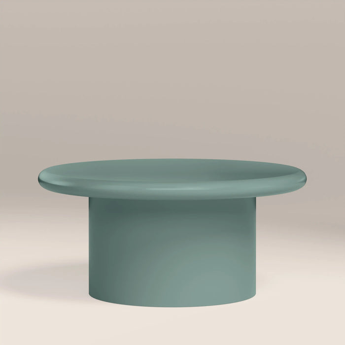 Layah Round Coffee Table High Gloss Sky Blue