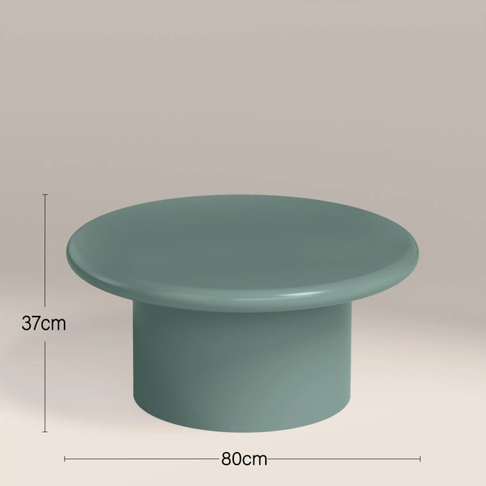 Layah Round Coffee Table High Gloss Sky Blue