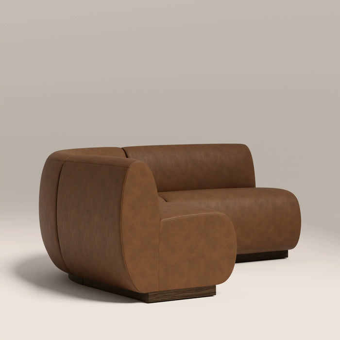 Rounded Back Banquette Seating L-Shape