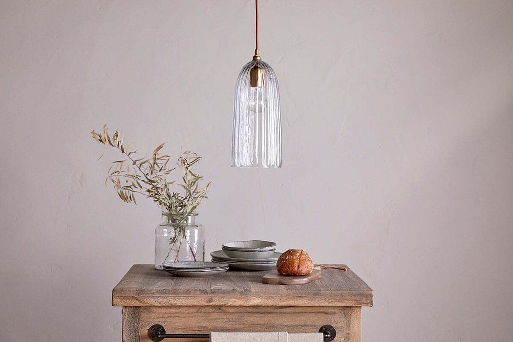 Lumina Recycled Glass Pendant Clear