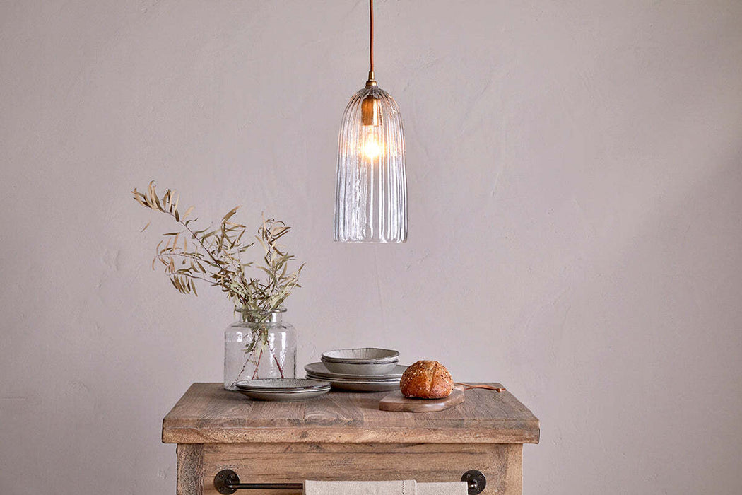 Lumina Recycled Glass Pendant Clear