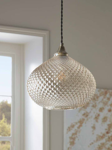 Lustre Textured Glass Pendant