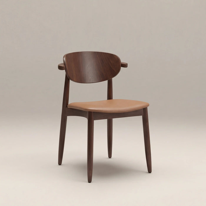 Emrik Stackable Wooden Carver Dining Chair Upholstered Seat & Wide Backrest